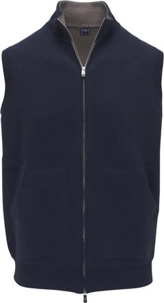 Fedeli Mouwloos jack met rits - Blauw