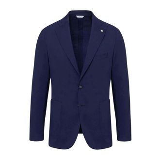 Manuel Ritz Heren, Jassen, Blauw, Maat: XL Wol
