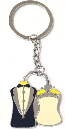 Trade Shop Trade Shop - Bomboniera Bomboniere 12 Pezzi Sposi Cc39855 Portachiavi Confetti Matrimonio