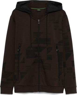 BOSS Felpa con stampa grafica - Marrone