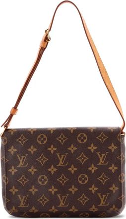 Louis Vuitton Musette Tango Handbag Monogram Canvas shoulder bag - Bruin