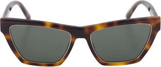 Saint Laurent Sunglasses, unisex, Brown, Size: 56 MM Tortoise Shell Sunglasses Stylish Design