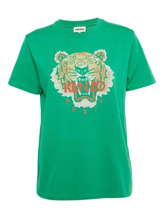 Kenzo T-shirt met borduurwerk - Groen