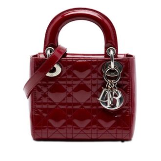 Dior Pre-owned Dior Mini Patent Cannage Lady Dior Ladies LFM82QM4L3WKE6V2