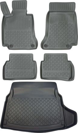 OEM Juego De Alfombrillas Para Coche Y Maletero Para Mercedes Clase C W205 Sed&aacute;n A Partir De Marzo De 2014