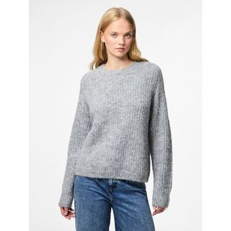Pieces Trui met ronde hals en lange mouwen