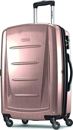 Samsonite Winfield 2 Checked-Medium 24-Inch Hardside Expandable Luggage with Spinner Wheels in Arctic Pink at Nordstrom