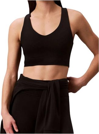 Calvin Klein Reggiseno Sportivo Lungo Morbido - - Sport - Donna - Nero - XS