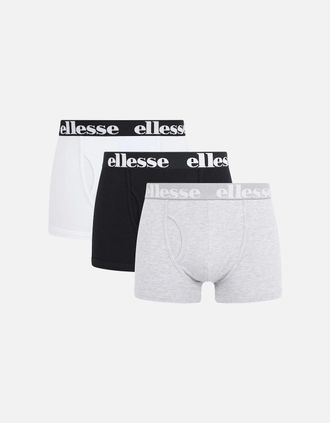 Ellesse Mens Hali 3Pk Boxers - Black/Grey/White - Multi/Black/Grey/White - Size: 32/30/31