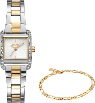 DKNY L 143 Bracelet Watch & Bracelet Set in Silver at Nordstrom