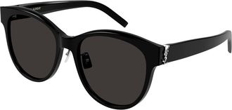 Saint Laurent SL M107/K Asian Fit 001 Womens Sunglasses Black Size 56 - Free RX Lenses - Free RX Lenses