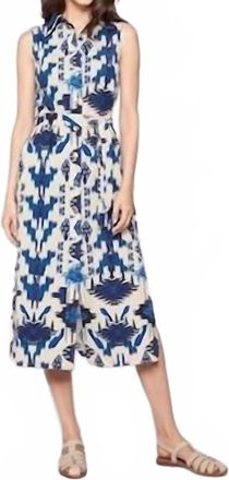 Vilagallo Livia Shirtdress In Blue Multi