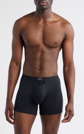 Lunya Stretch Modal Boxer Briefs in Immersed Black at Nordstrom, Size Xx-Large