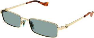 Gucci Authentieke Stijlvolle Brillen van Premium Kwaliteit - unisex - Zonnebrillen - Geel - 56 MM - Accessoires