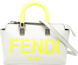 Fendi Pre-owned Mini By The Way - Dames - Vintage Handtas - Wit - ONE Size - Leer - Vintage