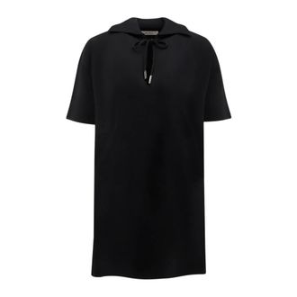Max Mara Polo Shirts, female, Black, L, V-neck Polo Top