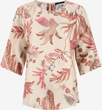 Max Mara Bluse mit 3/4-&Auml;rmeln aus Seide Filippo