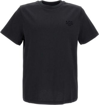 A.P.C. Black Logo Crew Neck T-Shirt