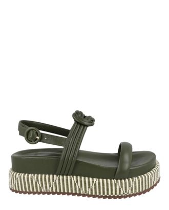Alexandre Birman Vicky Bounce Raffia Platform Sandals