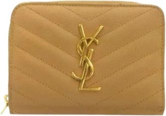 Saint Laurent Pre-owned Wallets, female, Yellow, Size: ONE SIZE Pre-owned Wallet