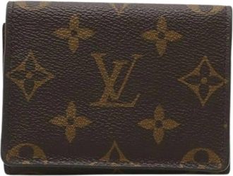 Louis Vuitton Pre-owned Wallets, male, Brown, Size: ONE SIZE Pre-owned Monogram Card Case