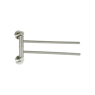 MSV Msv - Toallero De Doble Pared Siwa De Acero Inoxidable Metalizado