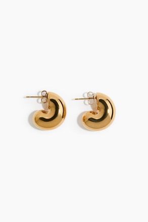 H&M Waterproof Hoop Earrings in Gold-Colored at Nordstrom