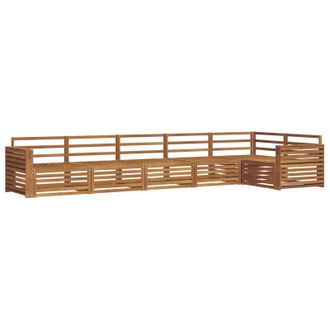 vidaXL Conjunto De Sof&aacute;s De Exterior 6 Pcs Natural Vidaxl