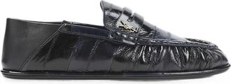 Saint Laurent Cassandre Ruched Loafers