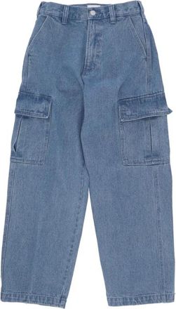 Obey Cargo Denim Broek Wijde Pijpen - Heren - Loose Fit Jeans - Blauw - W32 - Denim - Jeans