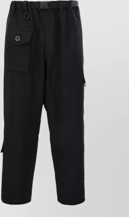 Yohji Yamamoto polyester cargo shorts