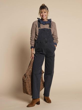 Envie de Fraise Umstands-Latzhose im Worker-Stil ENVIE DE FRAISE anthrazit