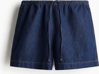H&M Denimshorts mit Kordelzug - Blue