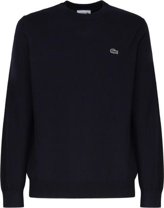 Lacoste Blended Cotton Knit With Logo Patch