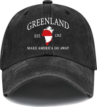 Generic Make America Go Away Hat, Greenland Hat, Make America Go Away Baseball Cap Black