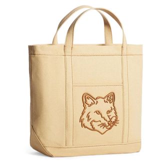 Maison Kitsuné Tassen, Dames, Beige, ONE Size, Handtas