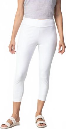Habitat Stonewash Cotton Capri Pants In White