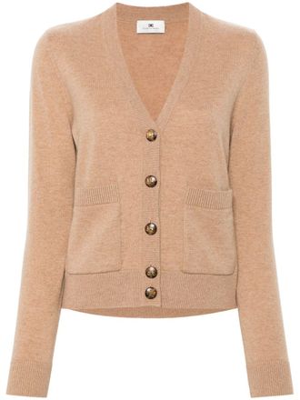 Elisabetta Franchi Cardigan con scollo a V - Marrone