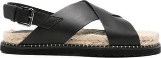 Castaner Tiago leren sandalen - Heren - Sandalen - Zwart - 44 EU - Leer - Schoenen