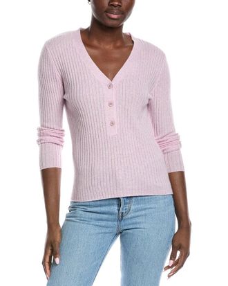Raffi Cashmere Henley Sweater