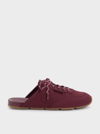 Charles & Keith Lace-Up Slip-On Sneakers