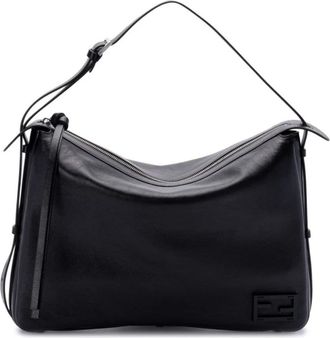 Fendi Schoudertas - Dames - Handtassen - Zwart - ONE Size - Leer - Tassen