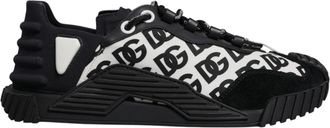 Dolce & Gabbana Black Logo Lace Up Low Top NS1 Sneakers Mens Shoes (Pre-Owned)