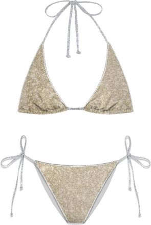 MC2 Saint Barth Viana Lurex - Dames - Bikinis - Beige - L - Badmode