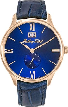 Mathey-Tissot Mens Edmond Blue Dial Watch
