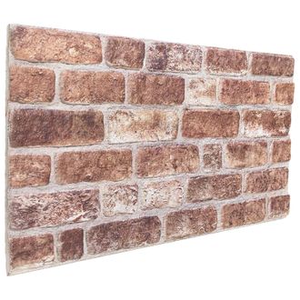 vidaXL Paneles De Pared 10 Pcs Marr&oacute;n 100 X 50 Cm Espuma Eps Vidaxl