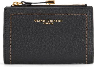Gianni Chiarini Portemonnee van gehamerd leer - Dames - Portefeuilles - Zwart - ONE Size - Leer - Accessoires