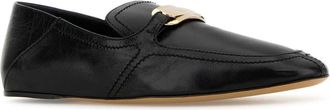 Ferragamo Womens Elaine Loafer Black Calf
