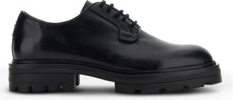Hogan Zwarte leren veterschoenen - Heren - Veterschoenen - Zwart - 45 EU - Leer - Schoenen