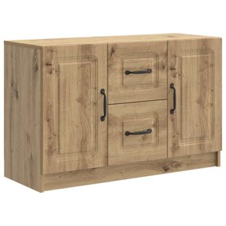 vidaXL Aparador Roble Artesanal 89 X 34,5 X 57 Cm Madera De Ingenier&iacute;a Vidaxl